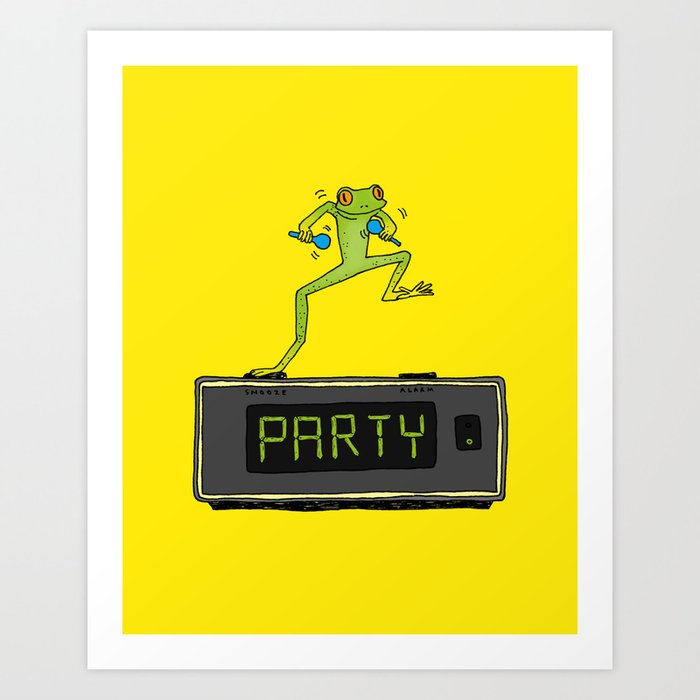 Party Frog Art Print