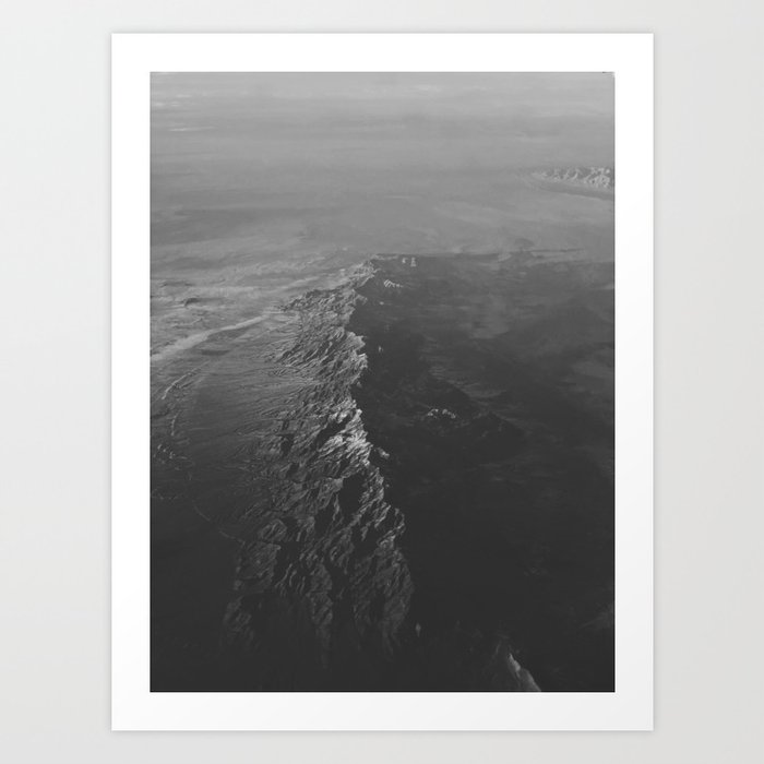 The Water (Black and White) Art Print