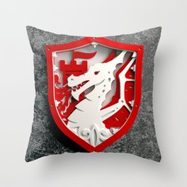Dragon RED Throw Pillow