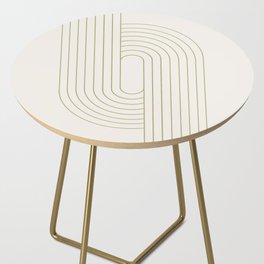 Oval Lines Abstract XV Side Table
