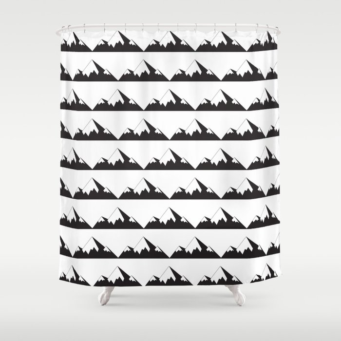 The Mountains are Calling Shower Curtain