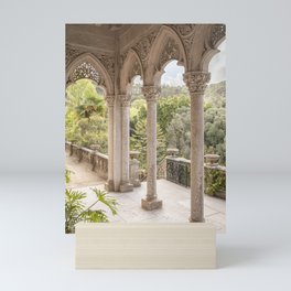 Monseratte Palace Arches | Botanical Garden Photography Art Print | Old Architecture in Sintra, Portugal Mini Art Print