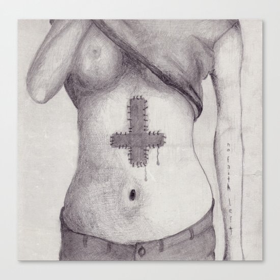 No Faith Left Canvas Print