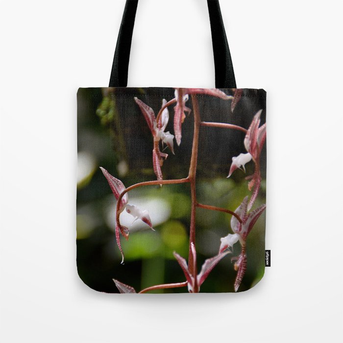 Hummingbird Orchids Tote Bag