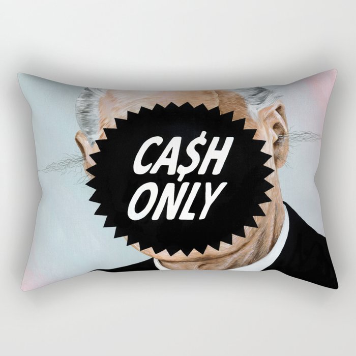 CA$H ONLY Rectangular Pillow