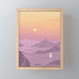 "R5-D4 Tatooine Sunset" by Lyman Creative Co Framed Mini Art Print