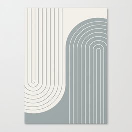 Two Tone Line Curvature LIX Canvas Print