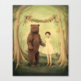 In the Spring, She Married a Bear Canvas Print