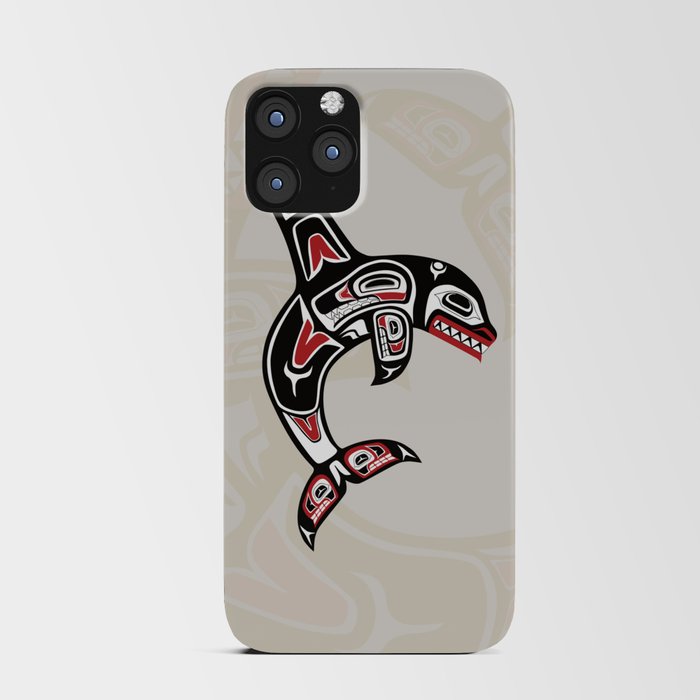 Pacific Northwest Native Orca Killer Whale iPhone Card Case