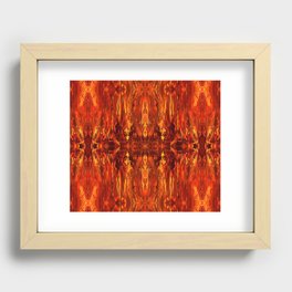 Raging Orange Recessed Framed Print