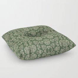 In a Victorian Mood (olive green) Floor Pillow