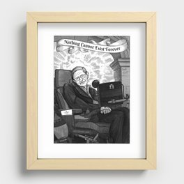 Portrait of Stephen W. Hawking Recessed Framed Print