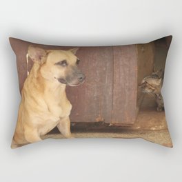 Cats and dogs Rectangular Pillow
