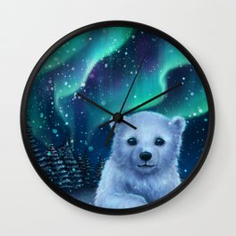 Polar Bear Wall Clock