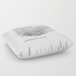 Where the mind is without fear - Rabindranath Tagore Poem - Literature - Typewriter Print Floor Pillow