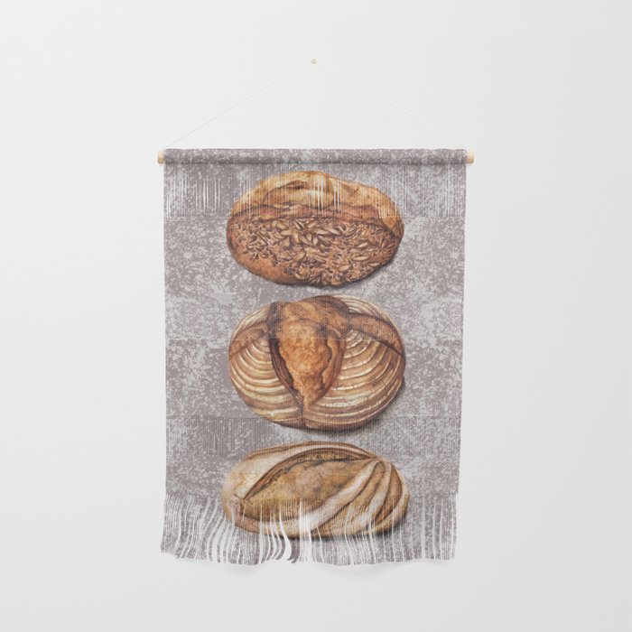 Freshly Baked Bread - Bread Lovers Artwork  Wall Hanging