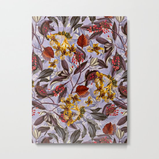 Floral Pattern II Metal Print