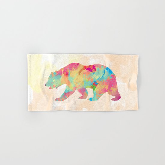 Abstract Bear Hand & Bath Towel