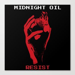midnight oil resist tour 2022 Canvas Print