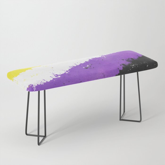 Splatter YOUR Colors - Nonbinary Pride Bench