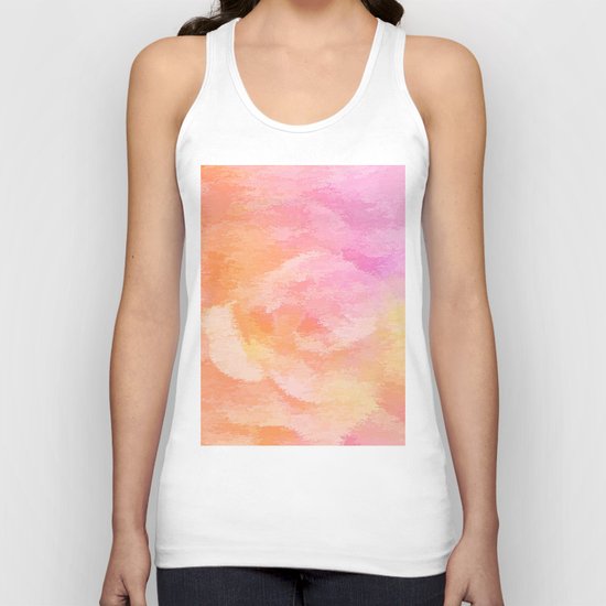 Soft Pastel Floral Blend Unisex Tank Top
