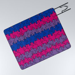 infinite bisexual flag on big (imperfect) puzzle pieces Picnic Blanket