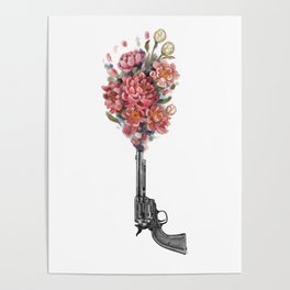 Flower gun Poster