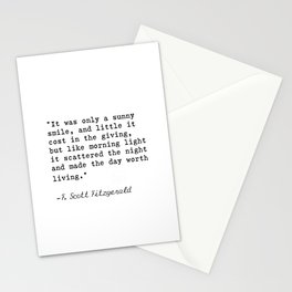 F. Scott Fitzgerald quote 6 Stationery Cards
