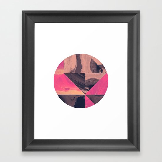 Triangular Magma Framed Art Print