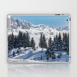 Winter landscape with snow-covered fir trees Laptop Skin