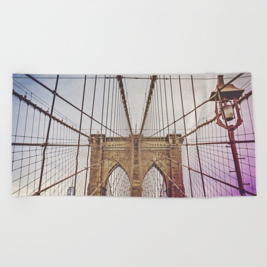 Brooklyn Bridge Beach Towel