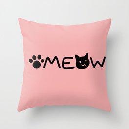 Meow Throw Pillow