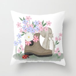 Boot and Butters Throw Pillow