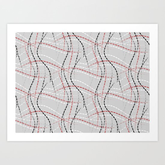 Stitches Abstract Art Print