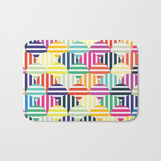 Colorful Circles IV Bath Mat