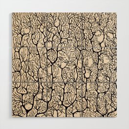 Santiago Ramon y Cajal Neuron Drawing Wood Wall Art