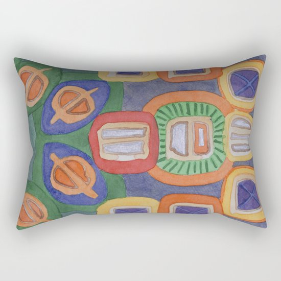 Lying Robot Rectangular Pillow
