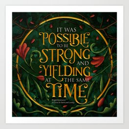 To be strong Art Print