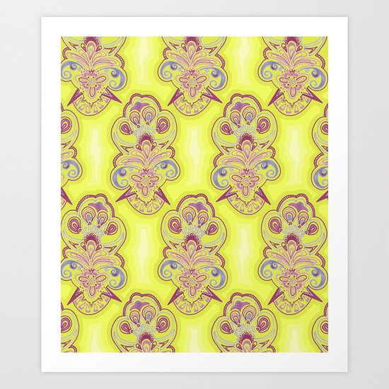 Afternoon Wallpaper Art Print