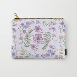 Watercolor Flowers Carry-All Pouch