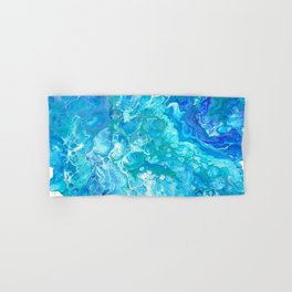 Aqua Ocean Blue Hand & Bath Towel