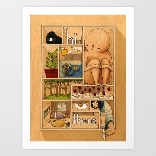 Hi There Art Print