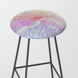 Richmond City Map of Virginia, USA - Colorful Bar Stool