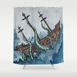 The Kraken Shower Curtain