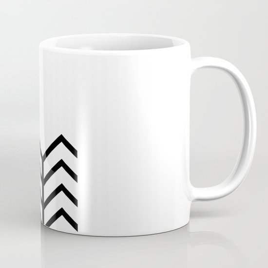 BLACK & WHITE LACE CHEVRON Mug