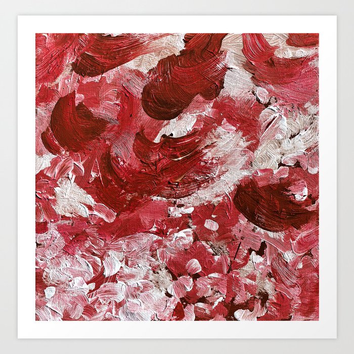 Welcome Home in Ruby Red Art Print