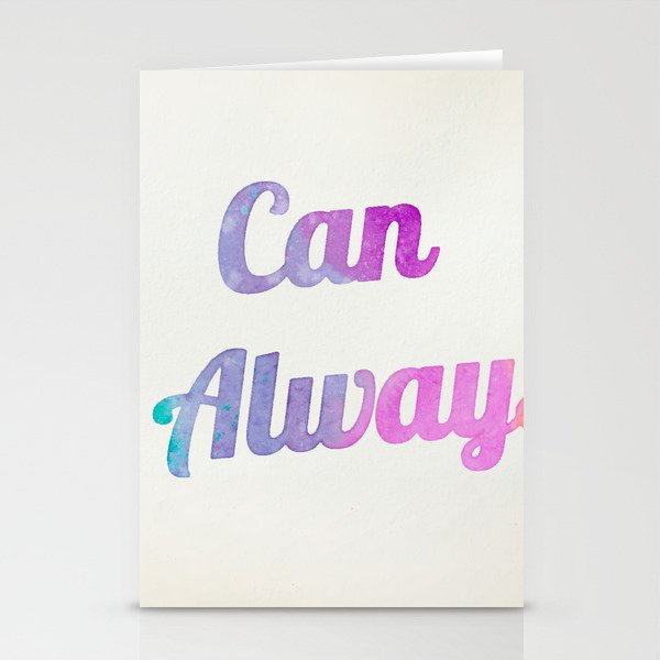 Can Always! Stationery Cards