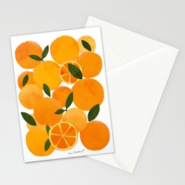 mediterranean oranges still life  Stationery Card