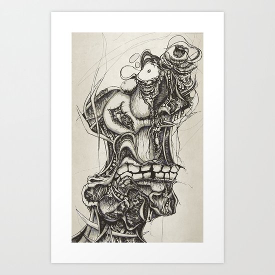 anxious Art Print