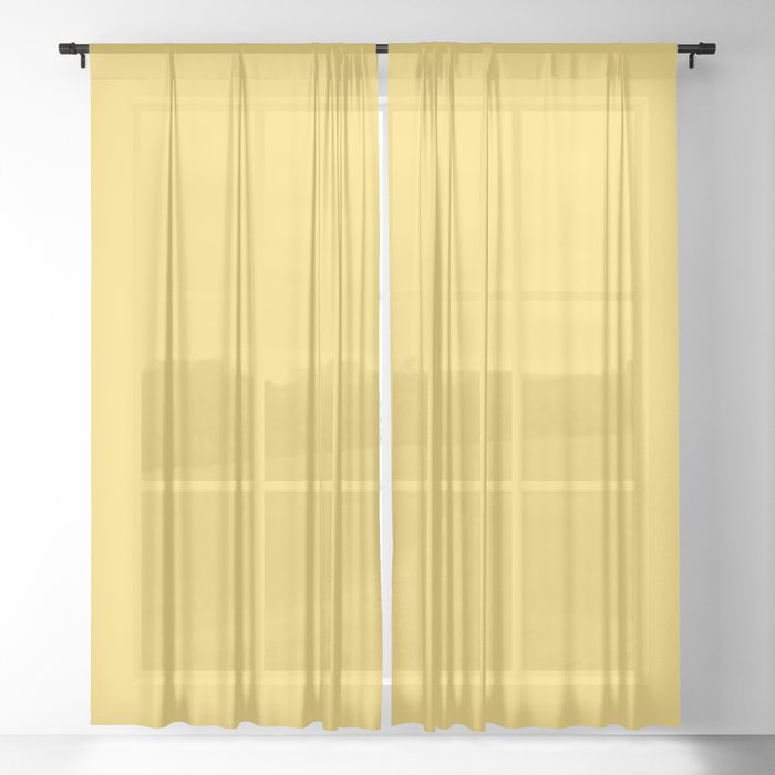 Lemon Twist Sheer Curtain